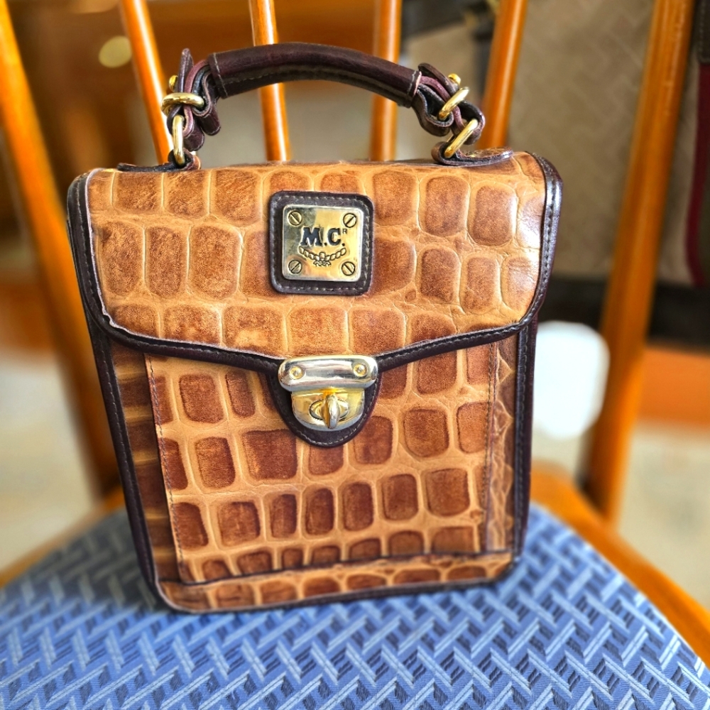 Marc Chantal MC croc embossed purse